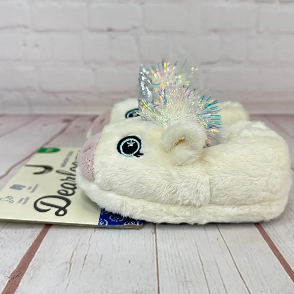 NWT Dearfoams Emery Critter Closed Back Slippers Toddlers Size 7/8‎